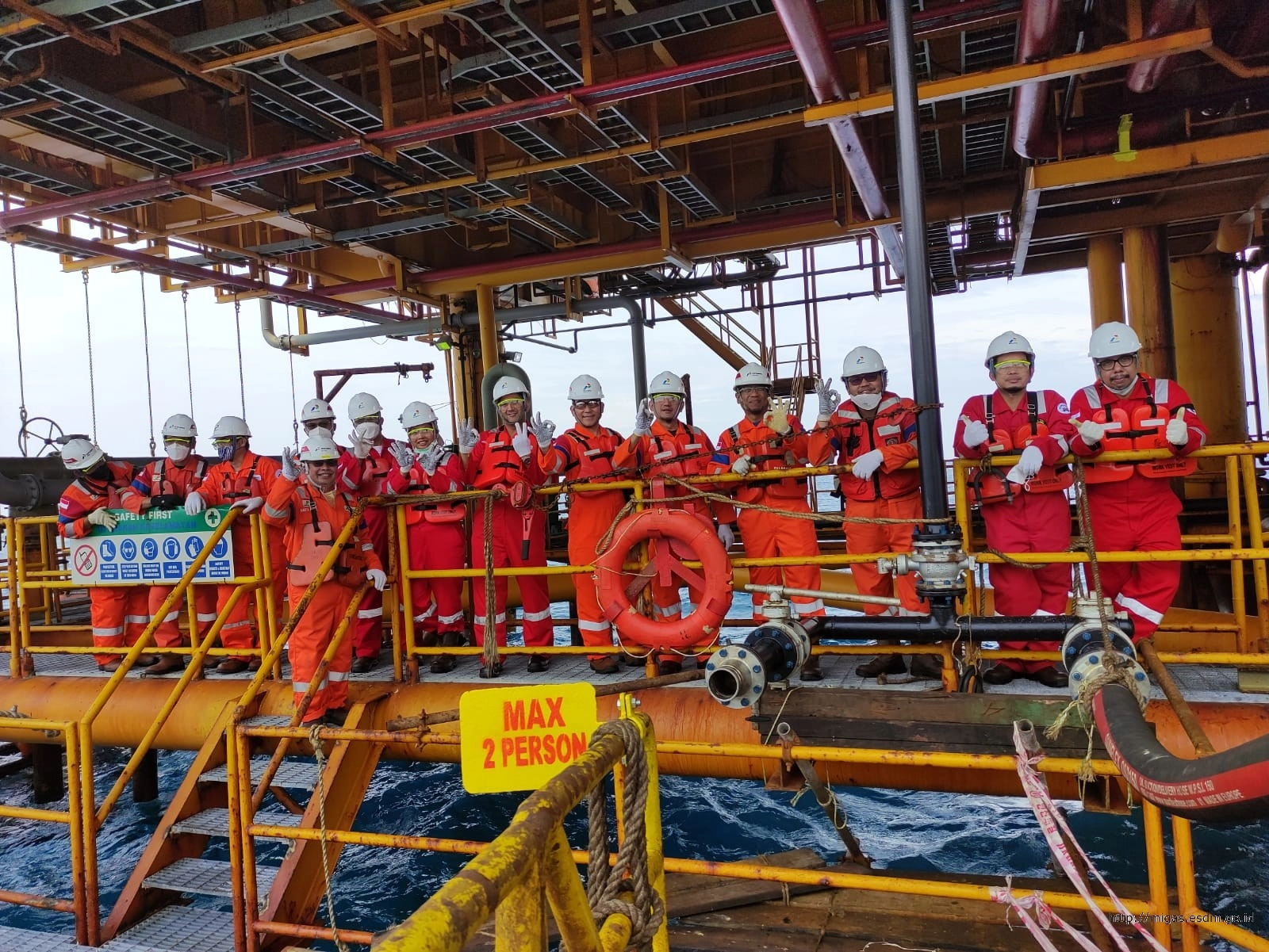 Management Walkthrough (MWT) ke PT Pertamina Hulu Energi  Offshore Southeast Sumatera (OSES)
