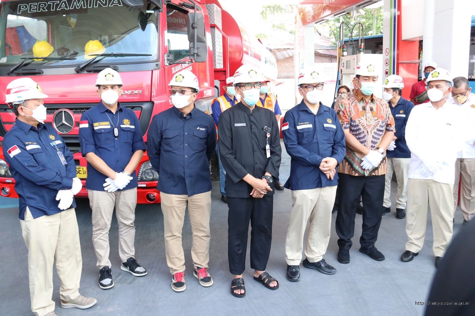 Peresmian SPBG Penggaron dan Mangkang di Semarang, Jawa Tengah